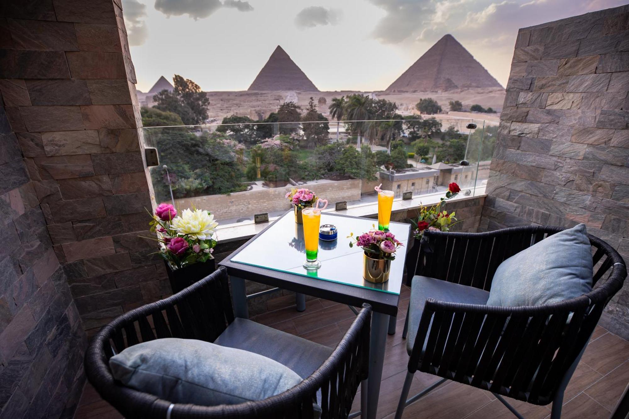 Hotel PANORAMA view pyramids Kafret el-Gabal Zewnętrze zdjęcie