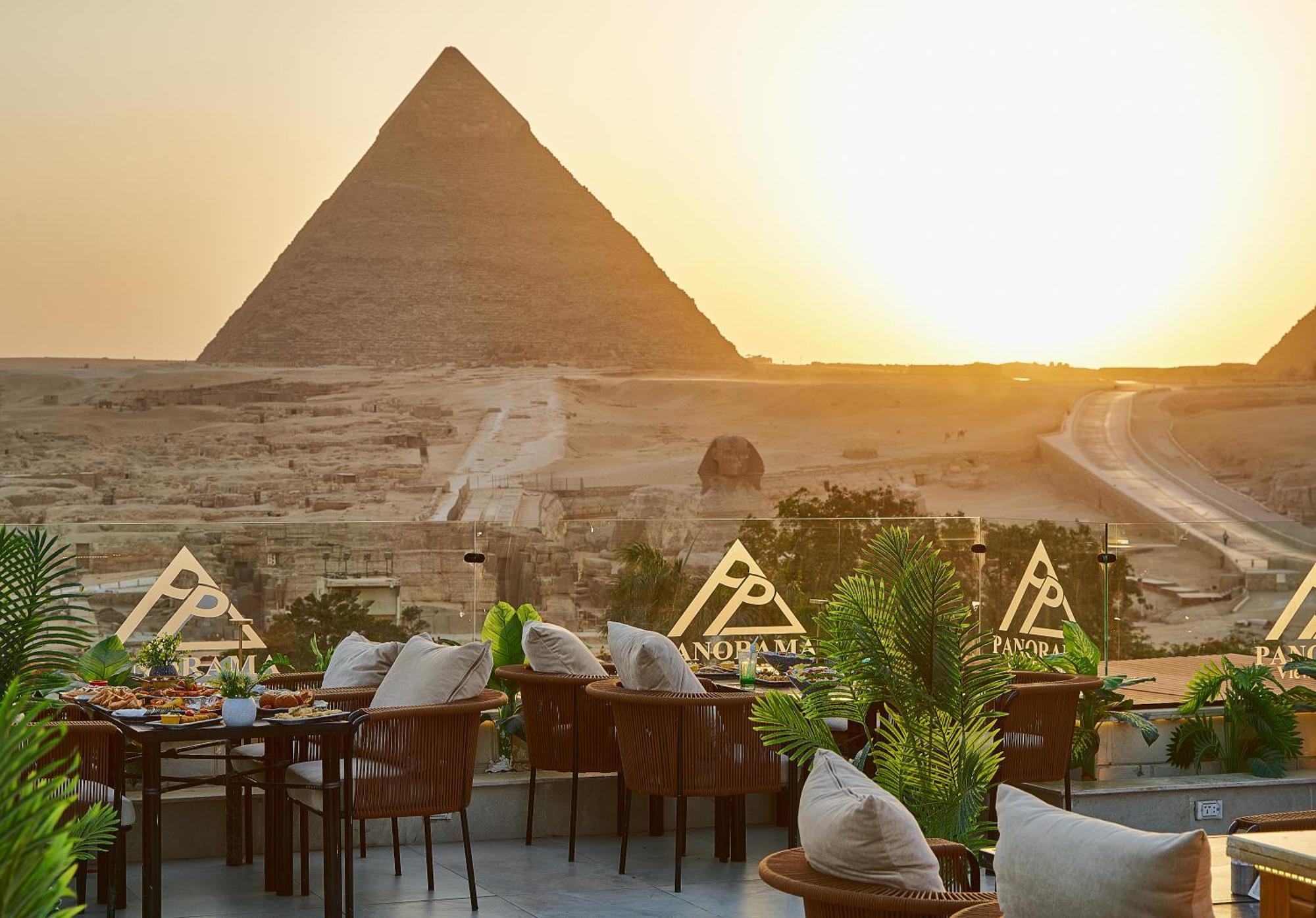 Hotel PANORAMA view pyramids Kafret el-Gabal Zewnętrze zdjęcie