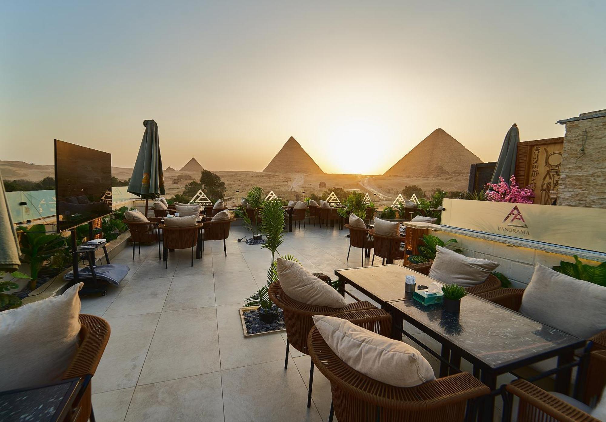 Hotel PANORAMA view pyramids Kafret el-Gabal Zewnętrze zdjęcie